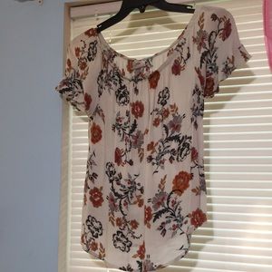 Knox rose, off the shoulder, white, floral top